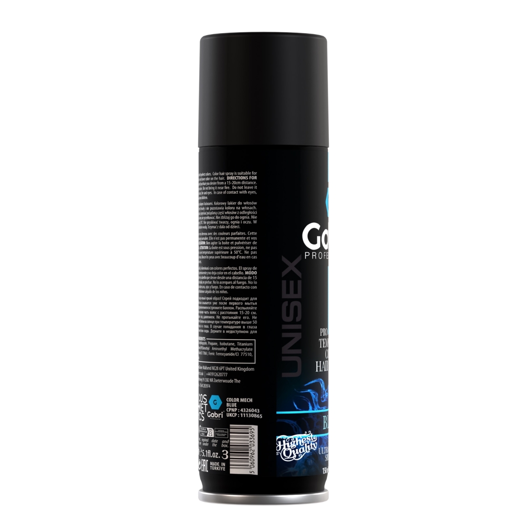 Gabri Professional - Pro Temporary Hair Colour Spray Blue 150ml