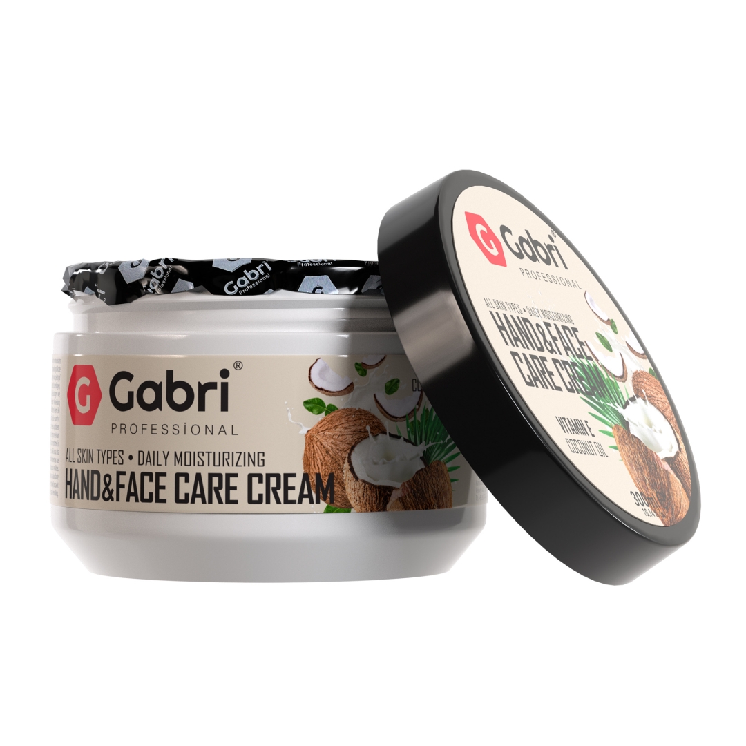 Gabri Professional - Hand & Face Care Cream Vitamin E Coconut Oil 300ml